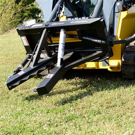 post and tree puller attachment for skid steer|skid loader tree puller attachment.